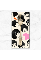 PD's Melody Miller Collection Sparkle Mart, Dotties Friends in Black, Dinner Napkin