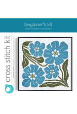 budgiegoods Forget Me Not Cross Stitch Kit by budgiegoods