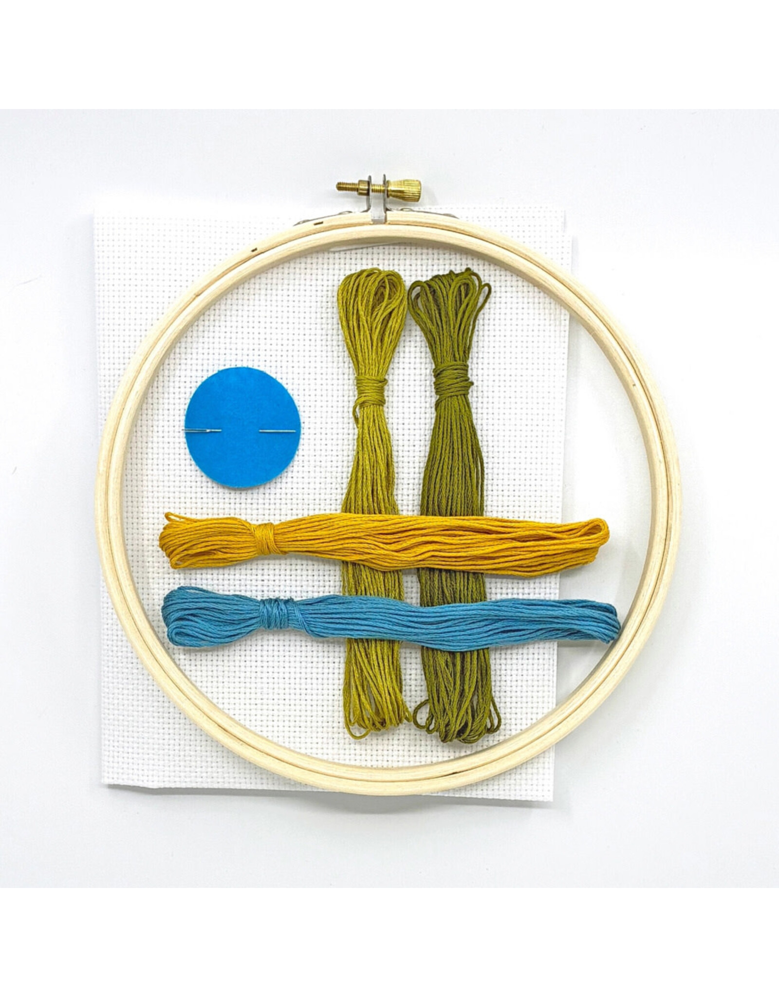 budgiegoods Forget Me Not Cross Stitch Kit by budgiegoods