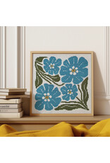 budgiegoods Forget Me Not Cross Stitch Kit by budgiegoods