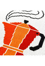 budgiegoods Moka Pot Cross Stitch Kit by budgiegoods