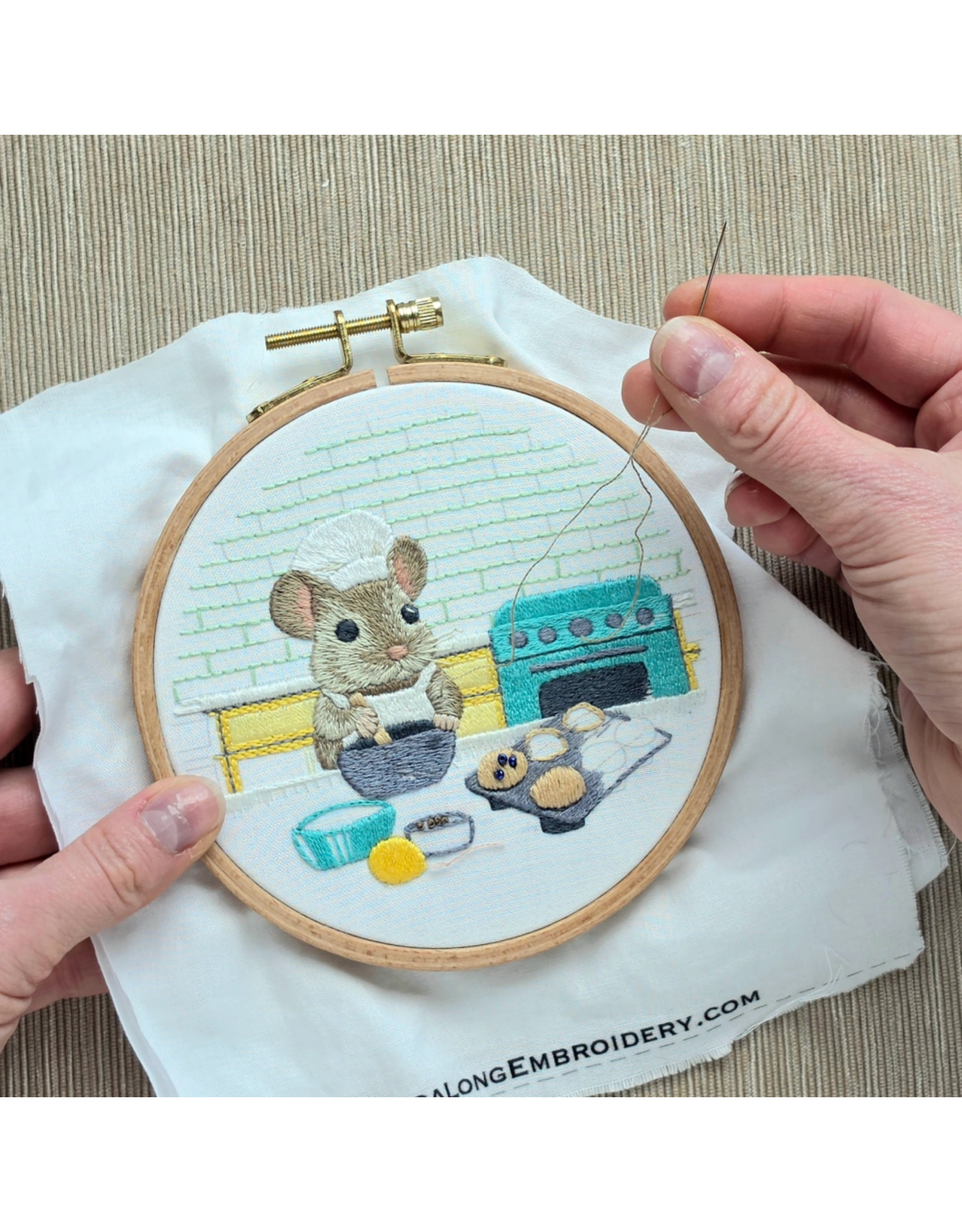 Jessica Long Embroidery The Muffin Mouse, Embroidery Kit