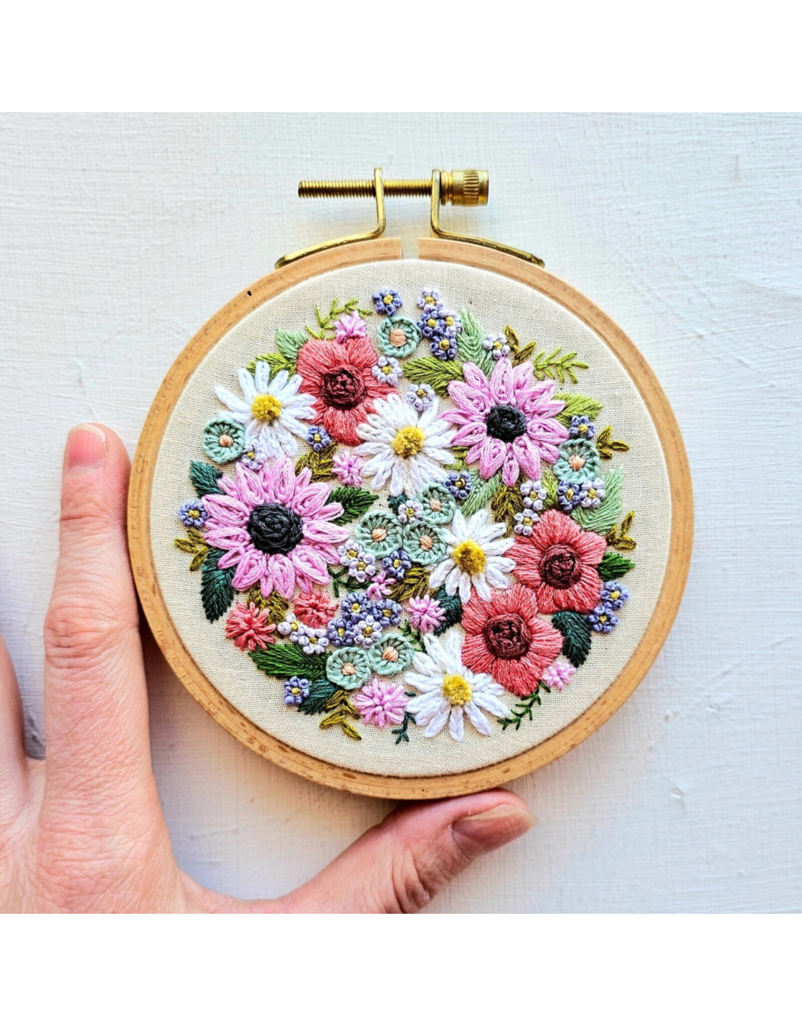 Jessica Long Embroidery Wildflower Sampler, Embroidery Kit