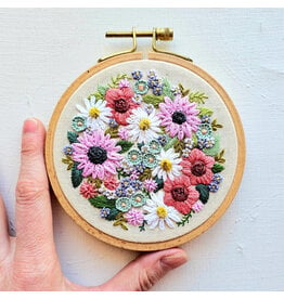 Jessica Long Embroidery Wildflower Sampler, Embroidery Kit