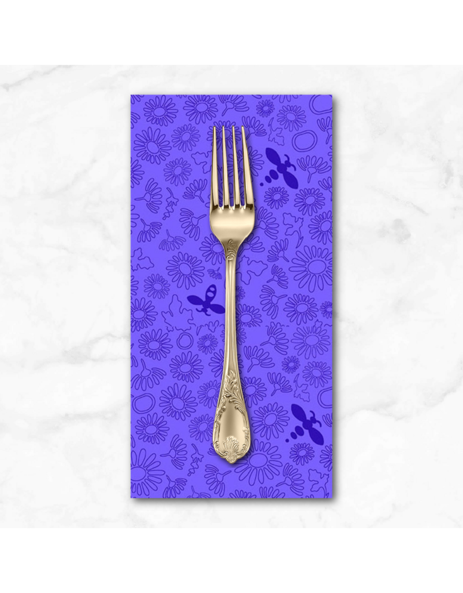 PD's Alison Glass Collection Color Camp Dusk, Bee in Violet, Dinner Napkin