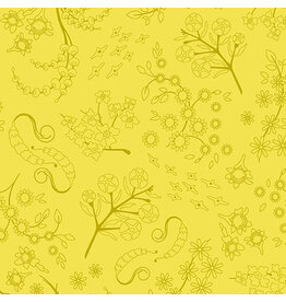 Alison Glass Color Camp Grove, Nestled in Light Lichen, Fabric Half-Yards