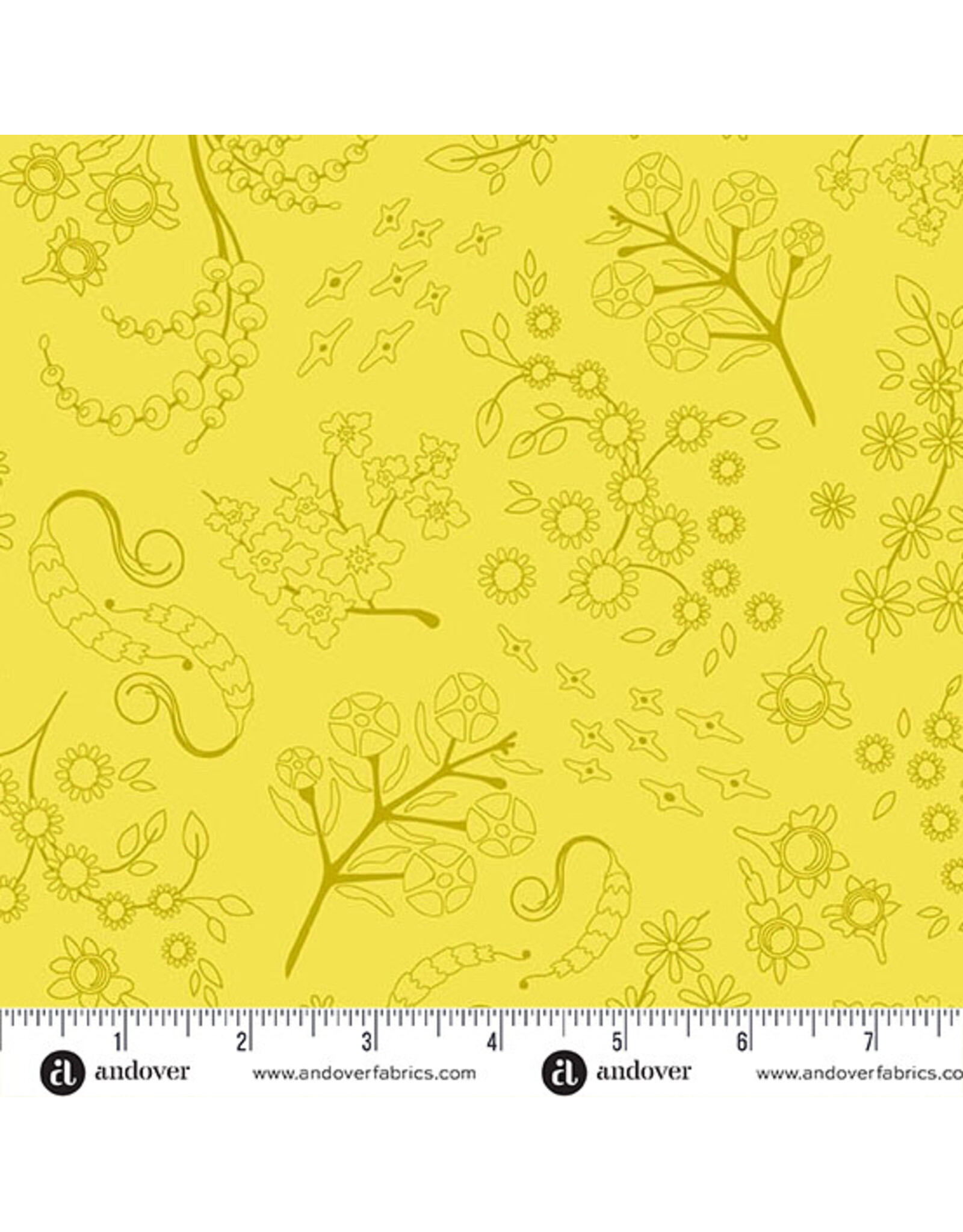 Alison Glass Color Camp Grove, Nestled in Light Lichen, Fabric Half-Yards