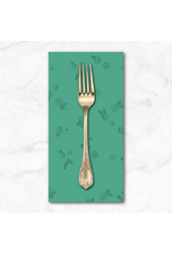 PD's Alison Glass Collection Color Camp Grove, Sprig in Muted Teal, Dinner Napkin