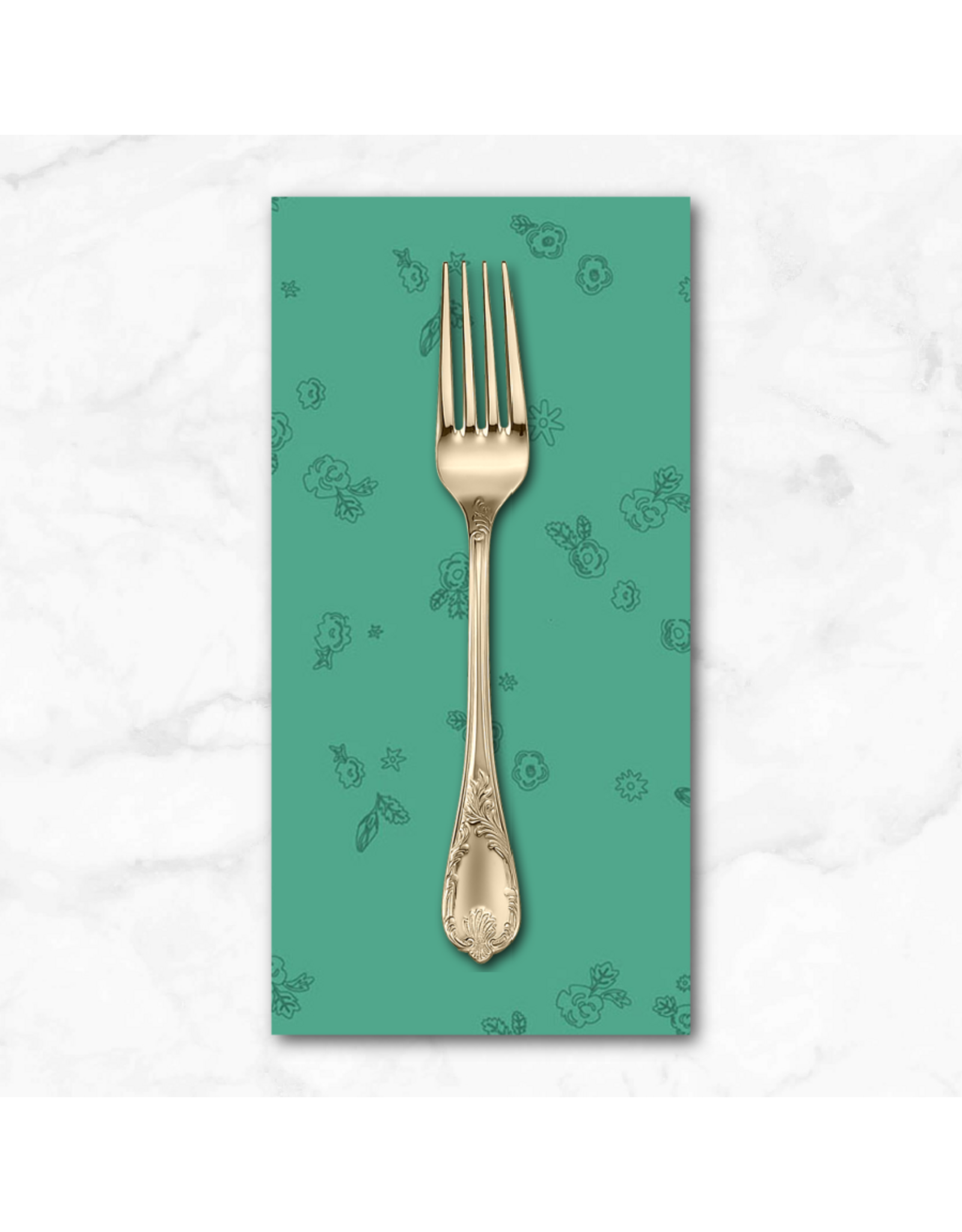 PD's Alison Glass Collection Color Camp Grove, Sprig in Muted Teal, Dinner Napkin