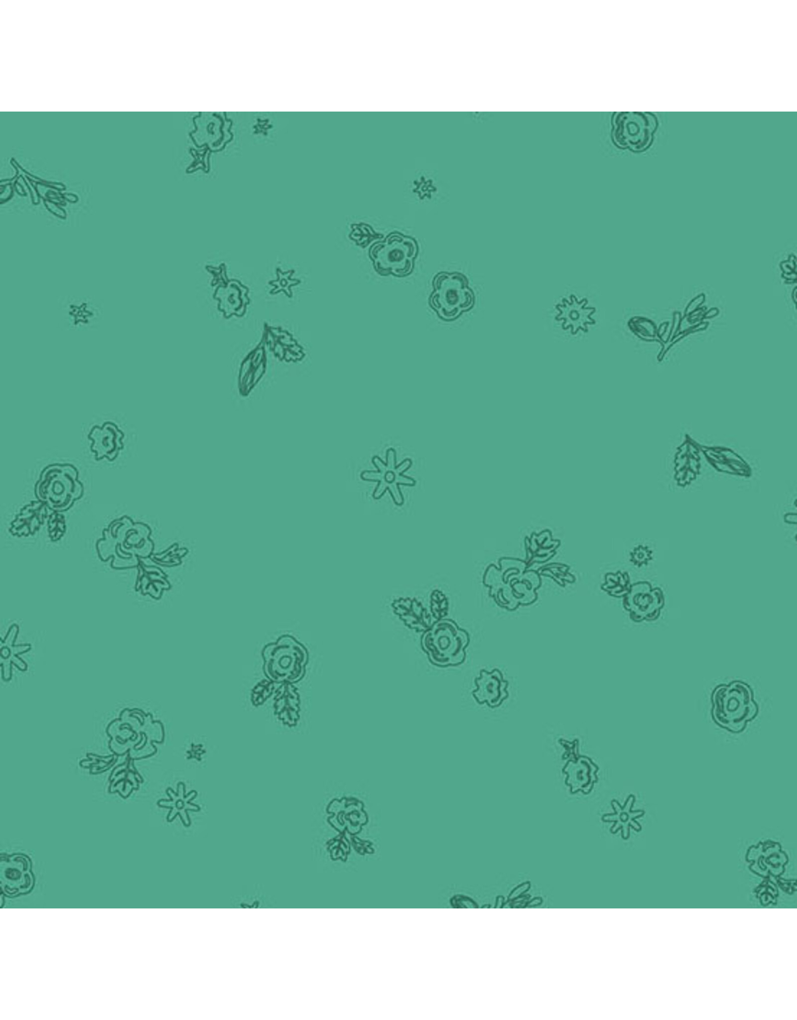 PD's Alison Glass Collection Color Camp Grove, Sprig in Muted Teal, Dinner Napkin