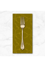 PD's Alison Glass Collection Color Camp Grove, Trailmap in Dark Gold, Dinner Napkin