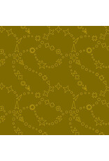 Alison Glass Color Camp Grove, Trailmap in Dark Gold, Fabric Half-Yards
