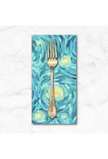 PD's Northcott Collection Starry Night, Night Sky in Teal, Dinner Napkin