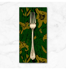 PD's Anna Maria Collection Clean Cut, Fringe in Gilded, Dinner Napkin