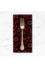 PD's Anna Maria Collection Clean Cut, Prickly in Scarlet, Dinner Napkin