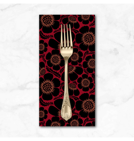 PD's Anna Maria Collection Clean Cut, Prickly in Scarlet, Dinner Napkin