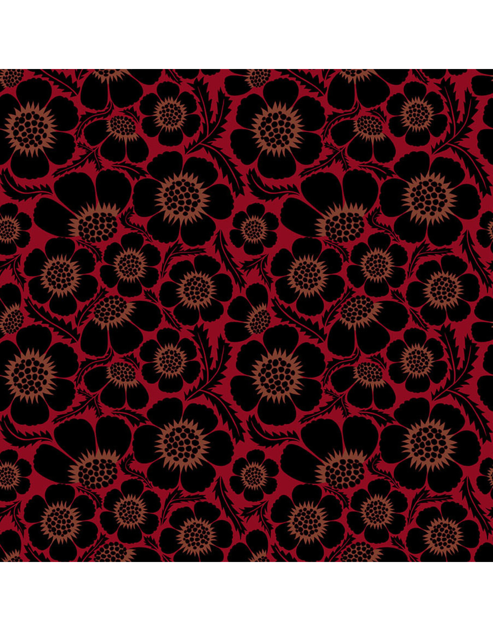 Anna Maria Clean Cut, Prickly in Scarlet, Fabric Half-Yards