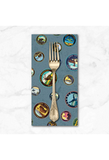PD's Riley Blake Collection National Parks, Emblems in Blue, Dinner Napkin