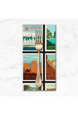 PD's Riley Blake Collection National Parks, Posters in Black, Dinner Napkin