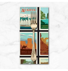 PD's Riley Blake Collection National Parks, Posters in Black, Dinner Napkin