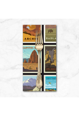 PD's Riley Blake Collection National Parks, Posters in Black, Dinner Napkin
