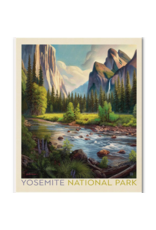 Riley Blake Fabrics National Parks, Yosemite Poster Panel, Digitally Printed, 36x44"  Fabric Panel