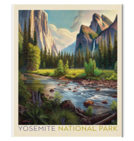 Riley Blake Fabrics National Parks, Yosemite Poster Panel, Digitally Printed, 36x44"  Fabric Panel
