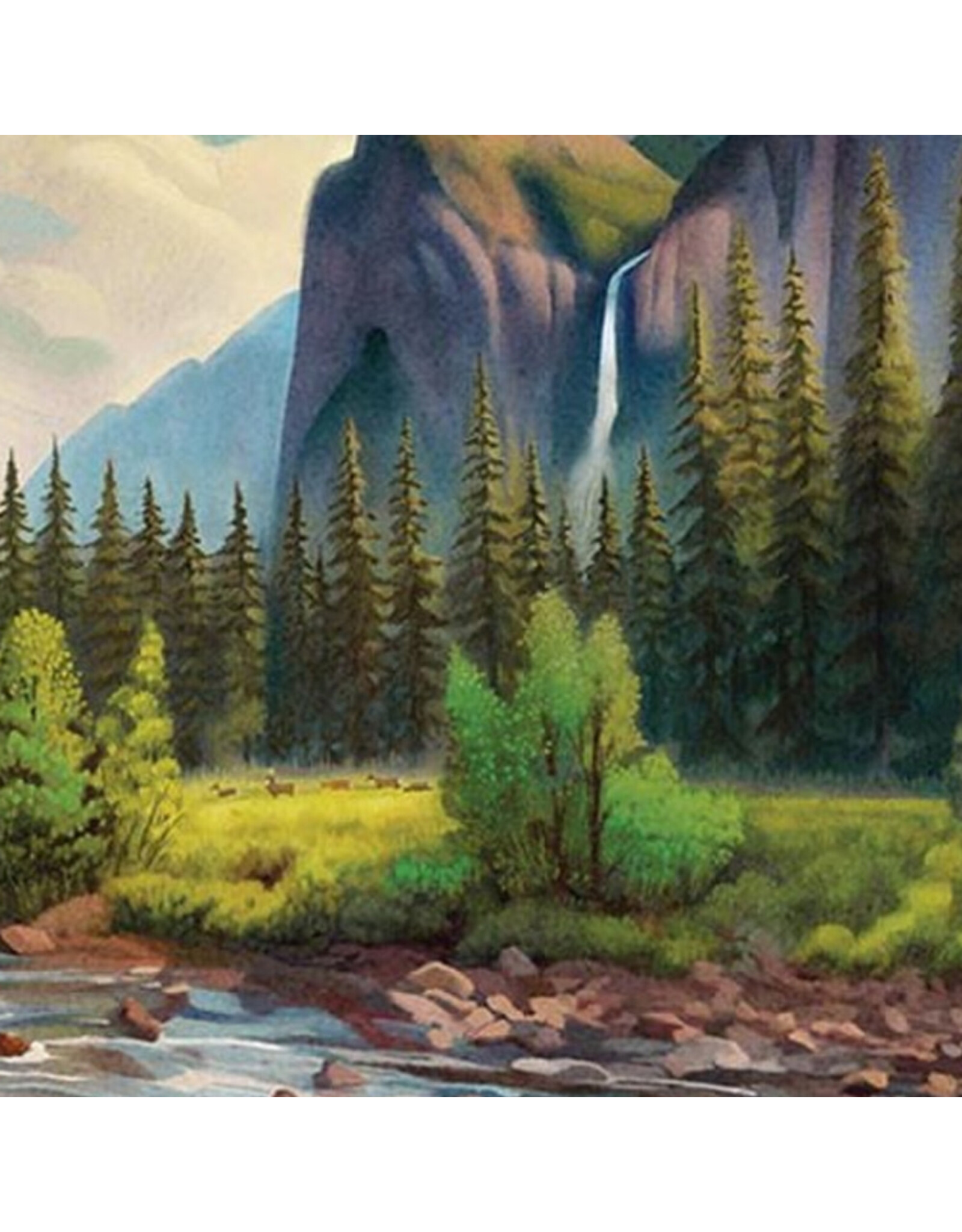 Riley Blake Fabrics National Parks, Yosemite Poster Panel, Digitally Printed, 36x44"  Fabric Panel