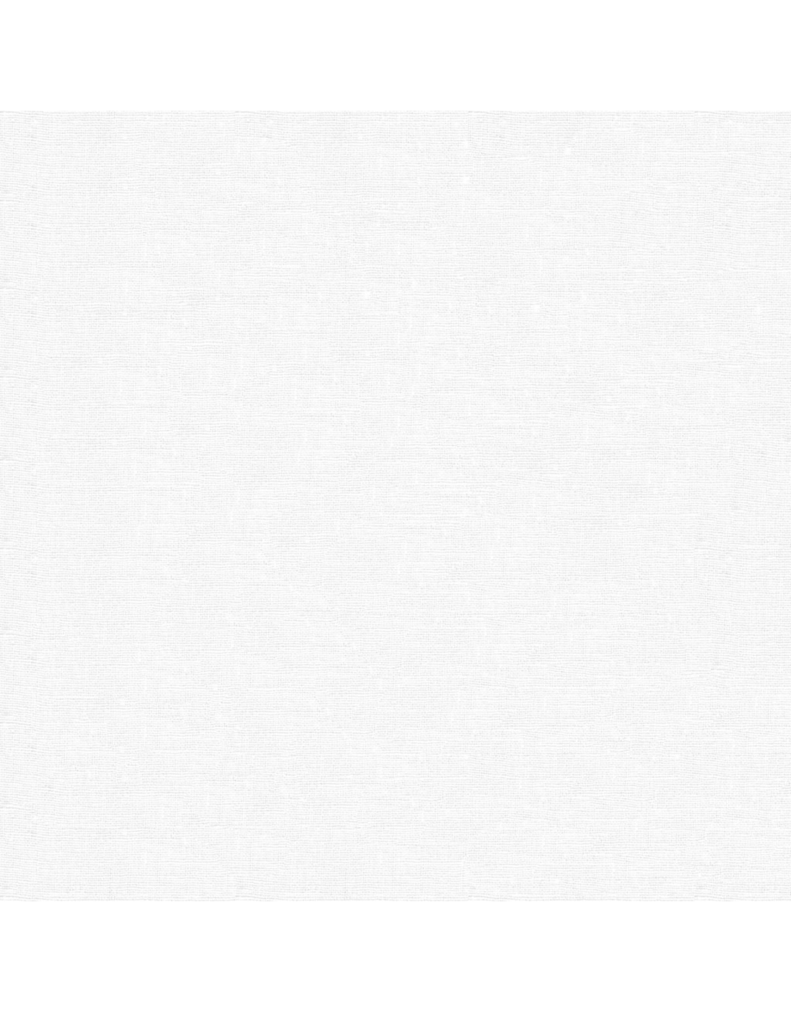 White Owl Textiles Cortina, Linen Cotton Blend,  White, Fabric Half-Yards