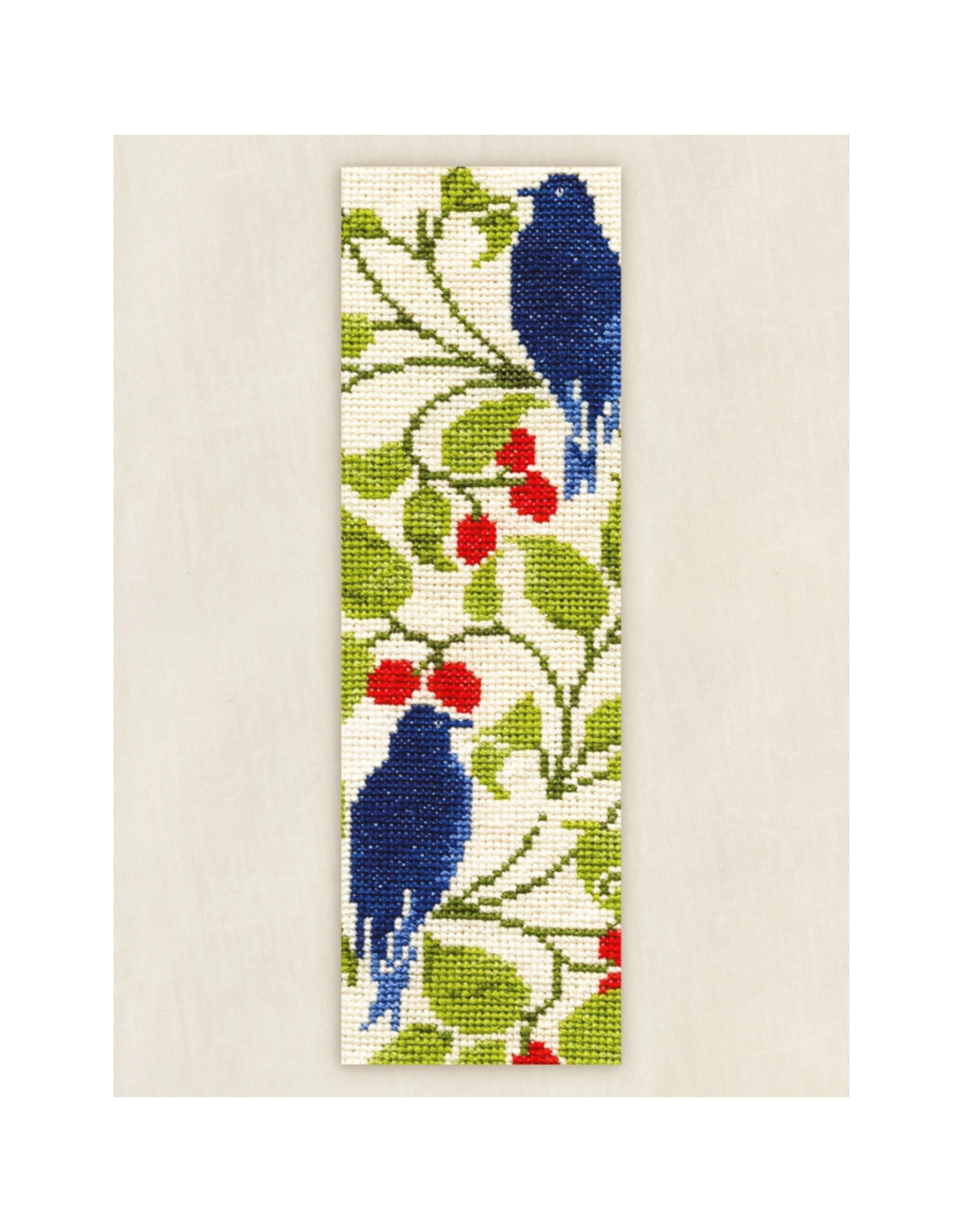 DMC Bird and Berry by C.F.A Voysey, Cross Stitch Bookmark Kit