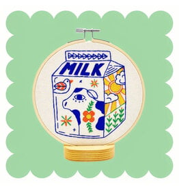 Hook, Line & Tinker Milk,  Embroidery Kit