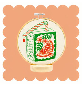 Hook, Line & Tinker Orange Juice Box,  Embroidery Kit