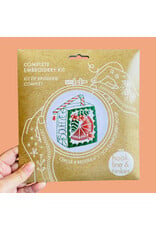 Hook, Line & Tinker Orange Juice Box,  Embroidery Kit