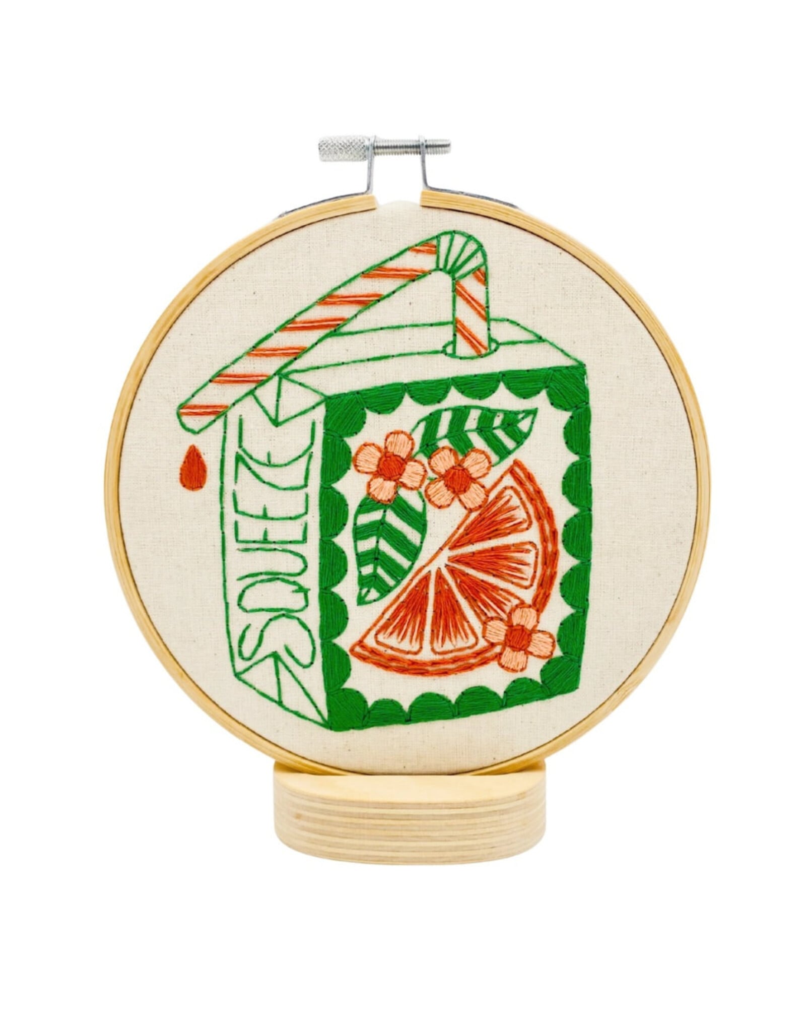 Hook, Line & Tinker Orange Juice Box,  Embroidery Kit