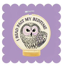 Hook, Line & Tinker I Read Past My Bedtime, Embroidery Kit