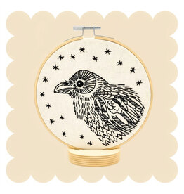 Hook, Line & Tinker Raven Nevermore Embroidery Kit