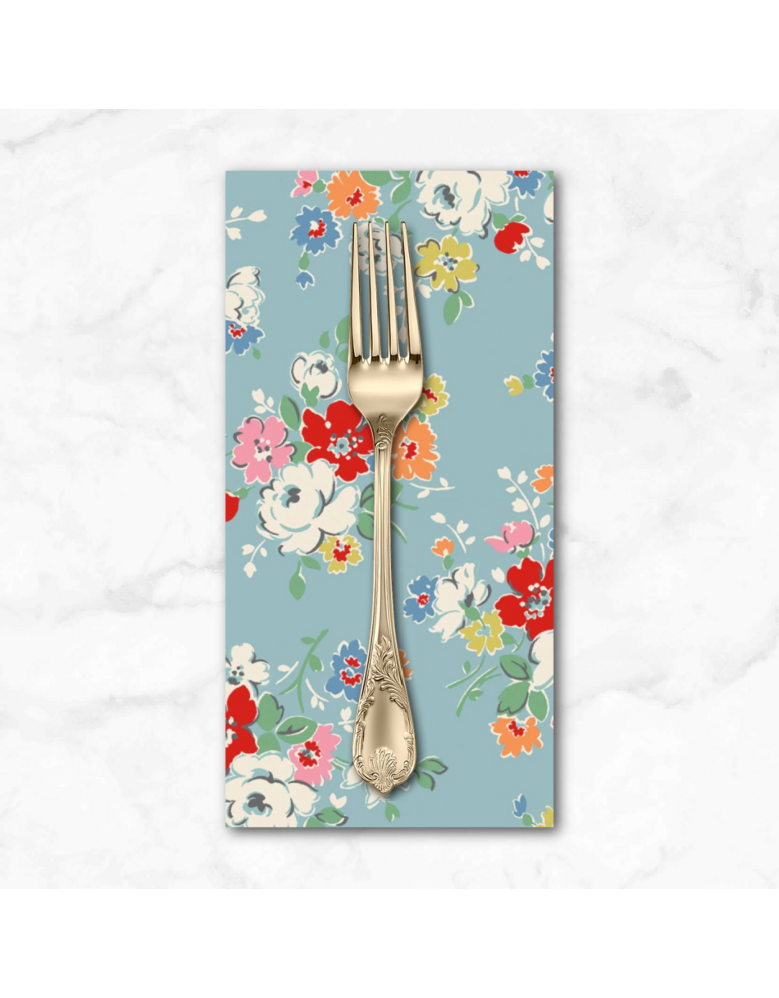 PD's Riley Blake Collection Cath Kidston Signature Collection, Clifton Rose in Blue, Dinner Napkin