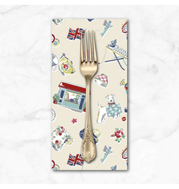 PD's Riley Blake Collection Cath Kidston Signature Collection, Icons in Cream, Dinner Napkin