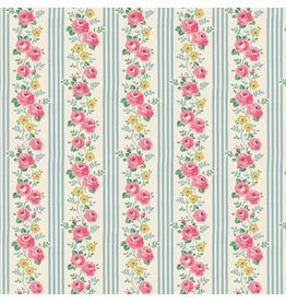 Riley Blake Fabrics Cath Kidston Signature Collection, Stripe in Blue, Fabric Half-Yards