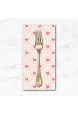 PD's Dear Stella Collection Pink Pony Club, Heart Beat in Cream, Dinner Napkin