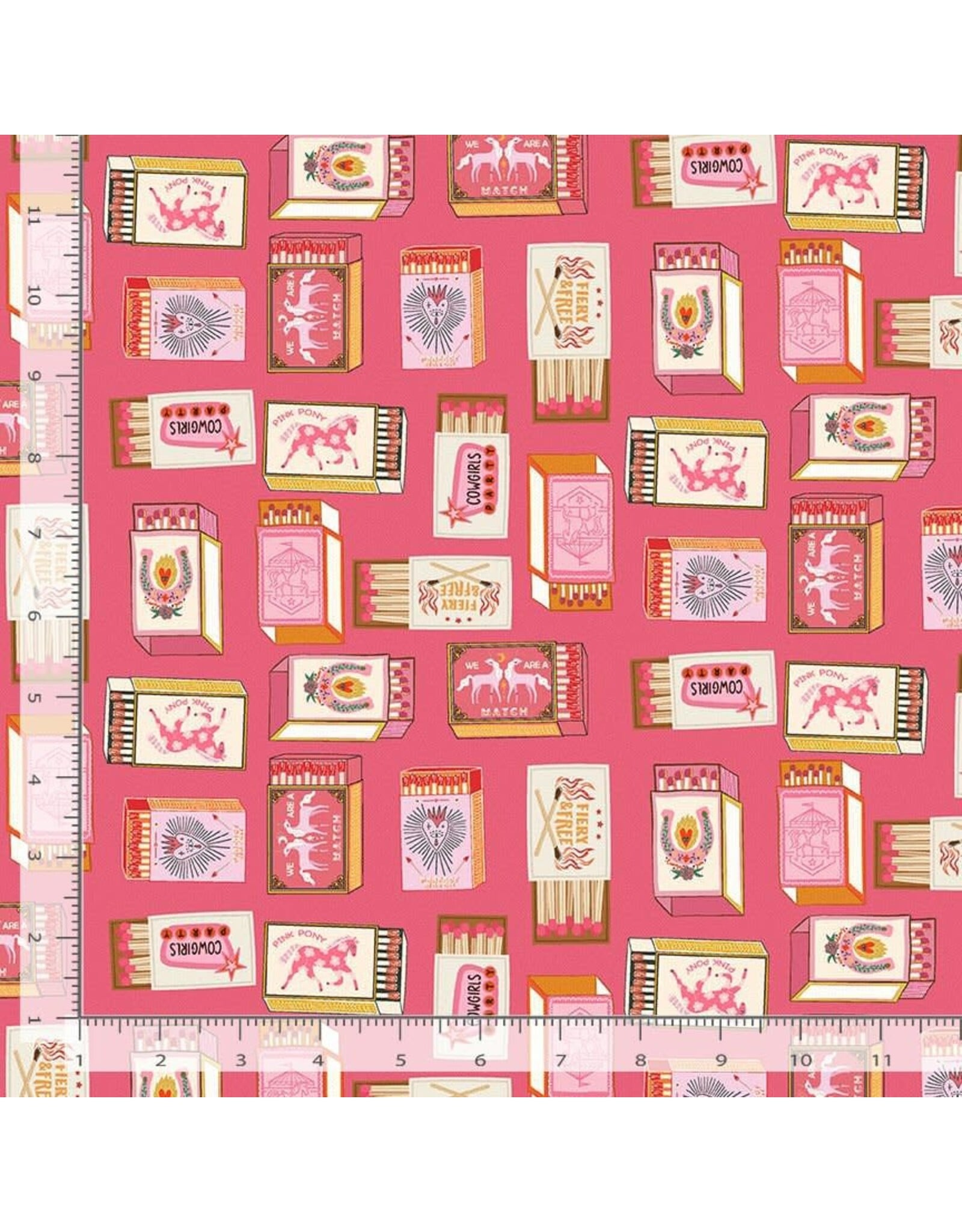 PD's Dear Stella Collection Pink Pony Club, A Perfect Match in Rose, Dinner Napkin
