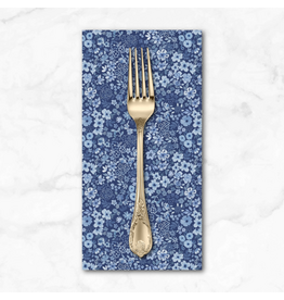 PD's White Owl Textiles Collection Florette in Chambray, Dinner Napkin