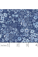 PD's White Owl Textiles Collection Florette in Chambray, Dinner Napkin