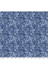 PD's White Owl Textiles Collection Florette in Chambray, Dinner Napkin