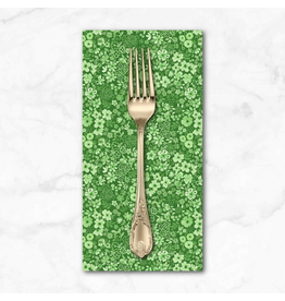 PD's White Owl Textiles Collection Florette in Clover, Dinner Napkin