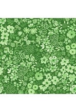 White Owl Textiles Florette in Clover, Fabric Half-Yards