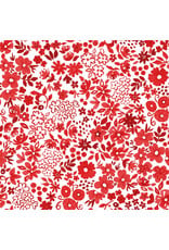 White Owl Textiles Florette in Red, Fabric Half-Yards