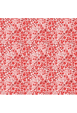 White Owl Textiles Florette in Red, Fabric Half-Yards