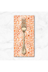 PD's White Owl Textiles Collection Florette in Tangerine, Dinner Napkin