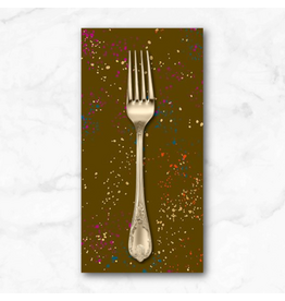 PD's Ruby Star Society Collection Speckled Metallic in Cocoa, Dinner Napkin